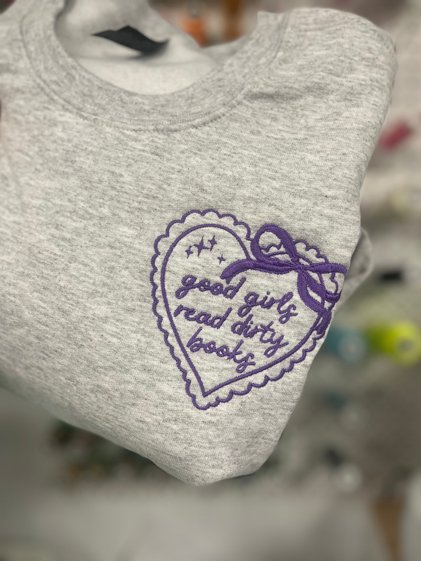 Good Girls Read Dirty Books Crewneck