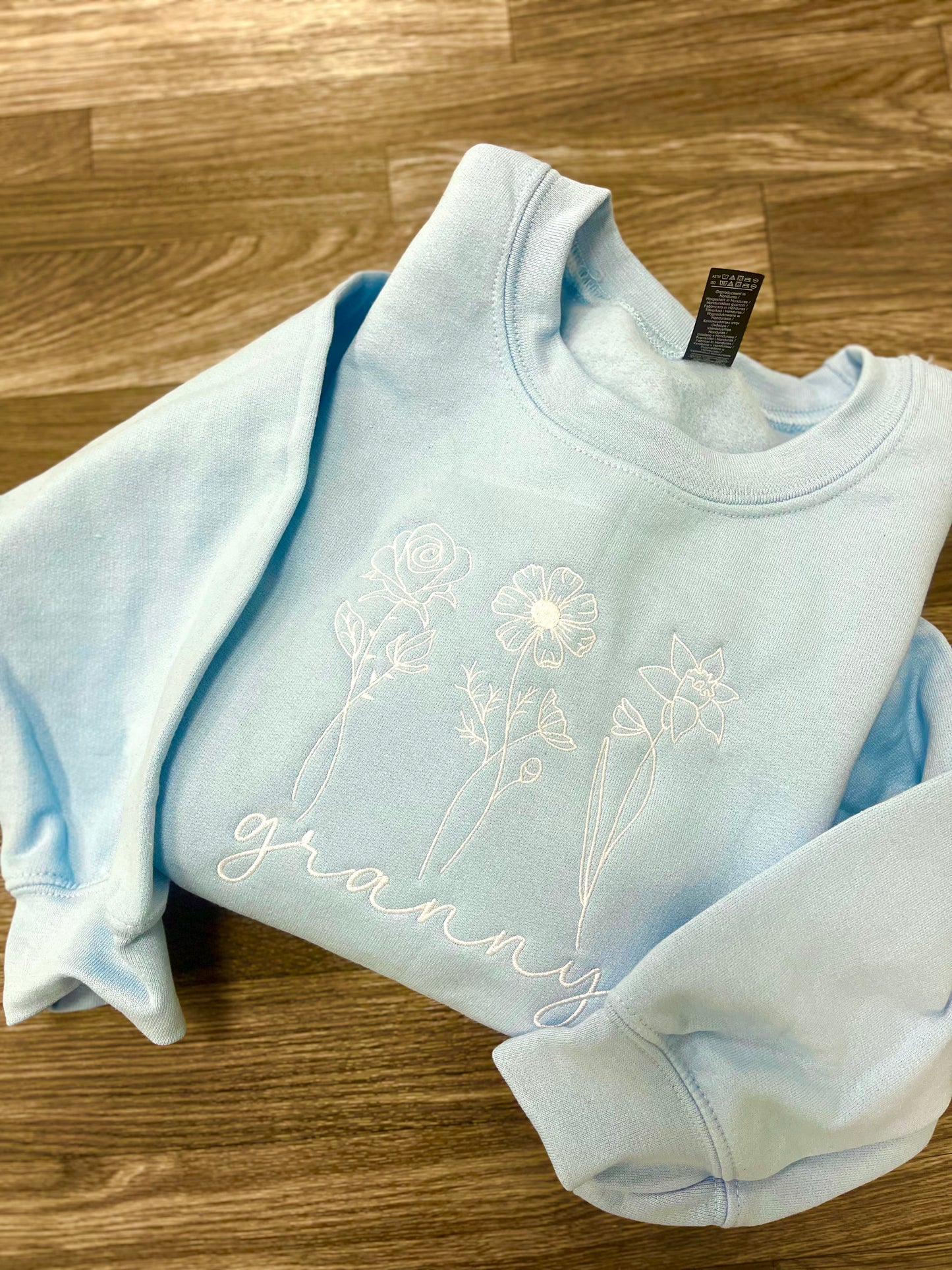 Custom Birth Flower Crewneck