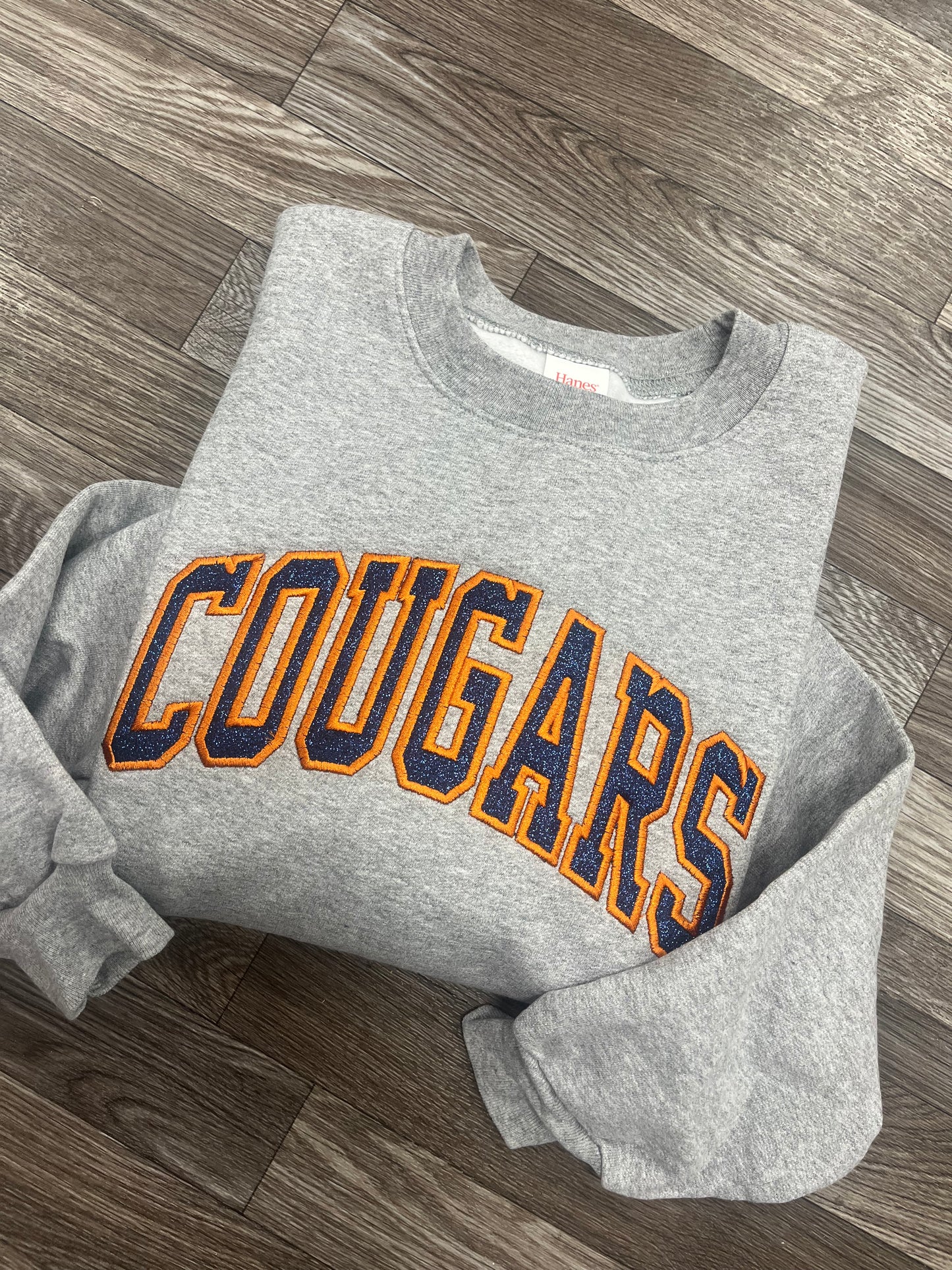 Glitter Varsity Team Crewneck