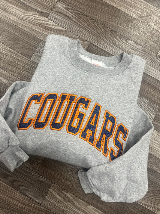 Glitter Varsity Team Crewneck