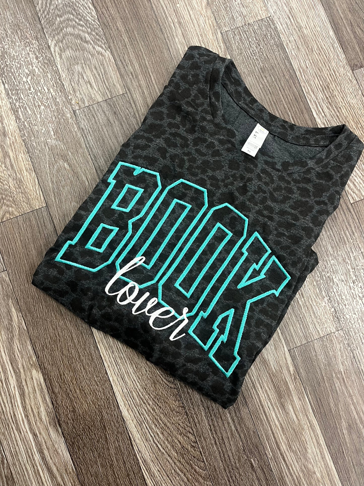 Embroidered Book Lover Tshirt