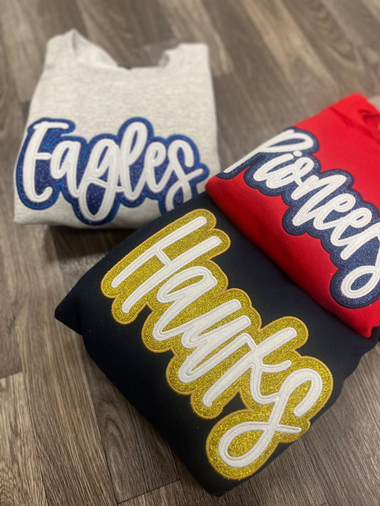 Double Glitter Team Gildan Crewneck