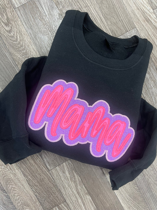 Double Glitter Mama Gildan Crewneck
