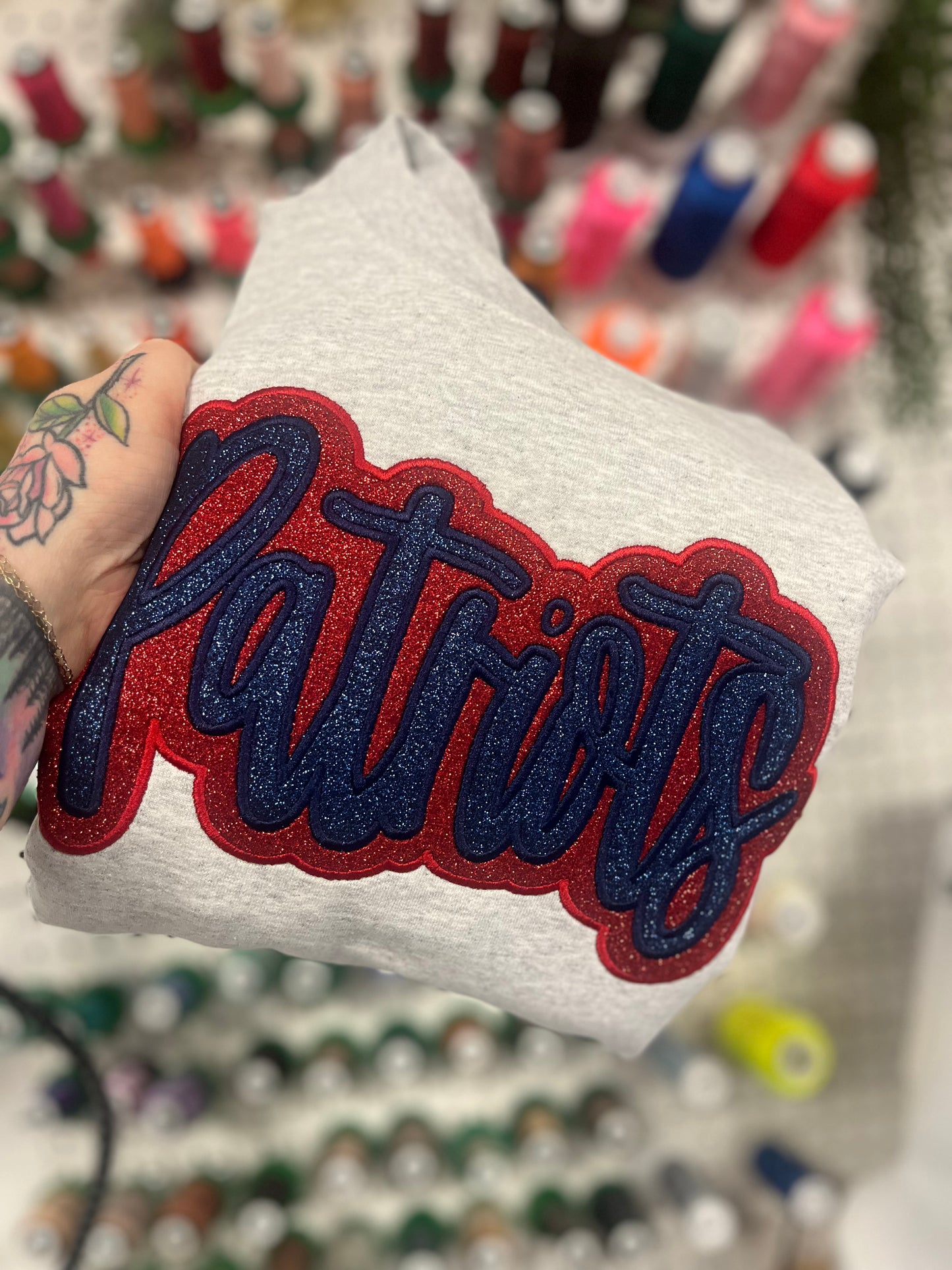 Double Glitter Team Gildan Crewneck