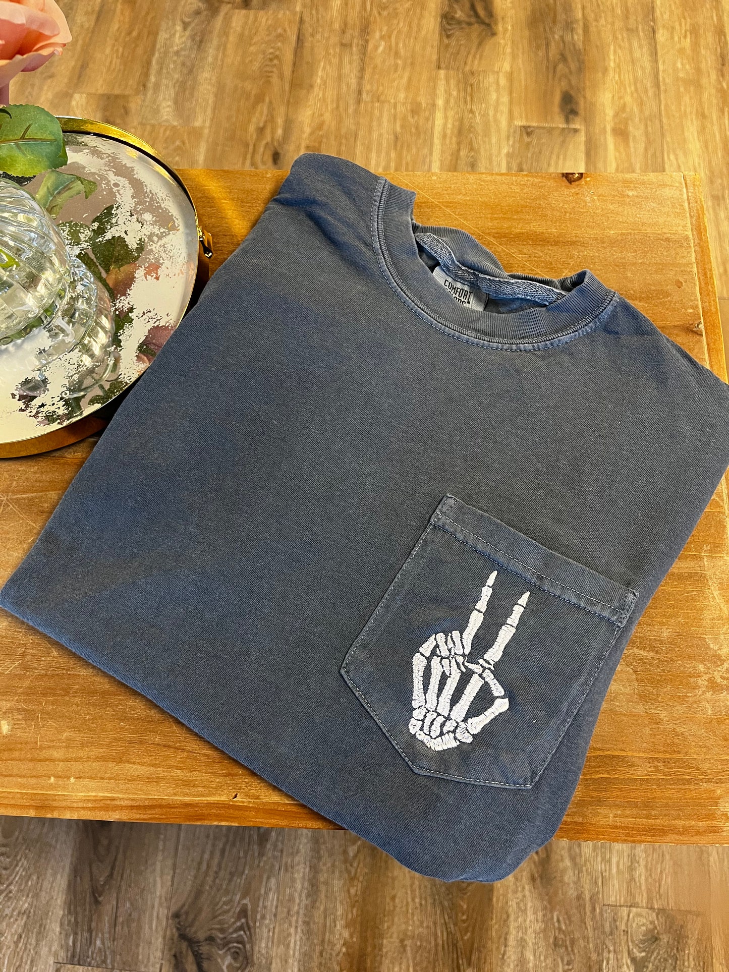 Peace Skeleton Pocket Tshirt