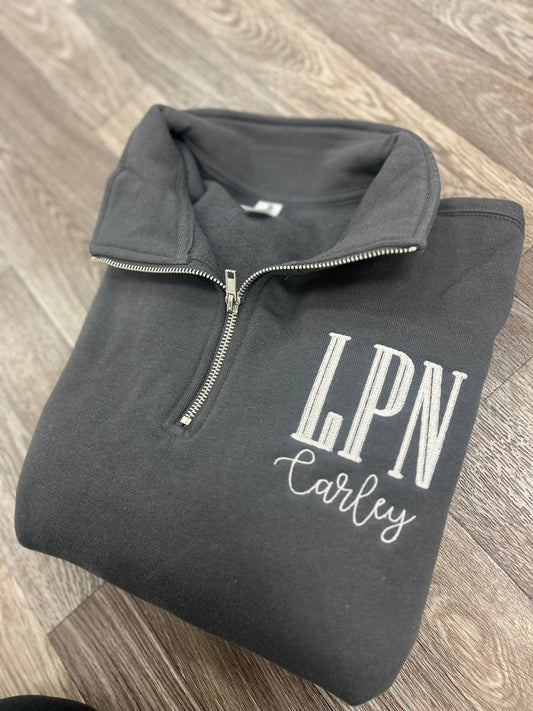 Custom Career Quarter Zip Pullover