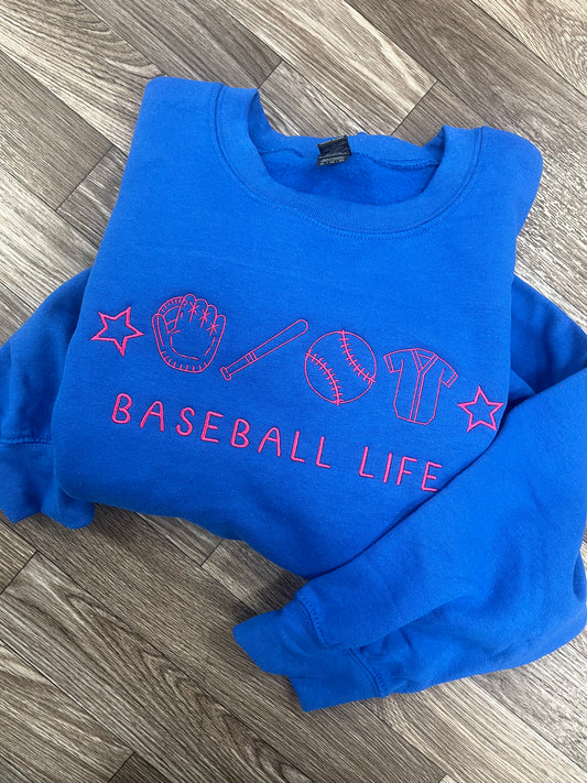 Baseball Life Gildan Crewneck
