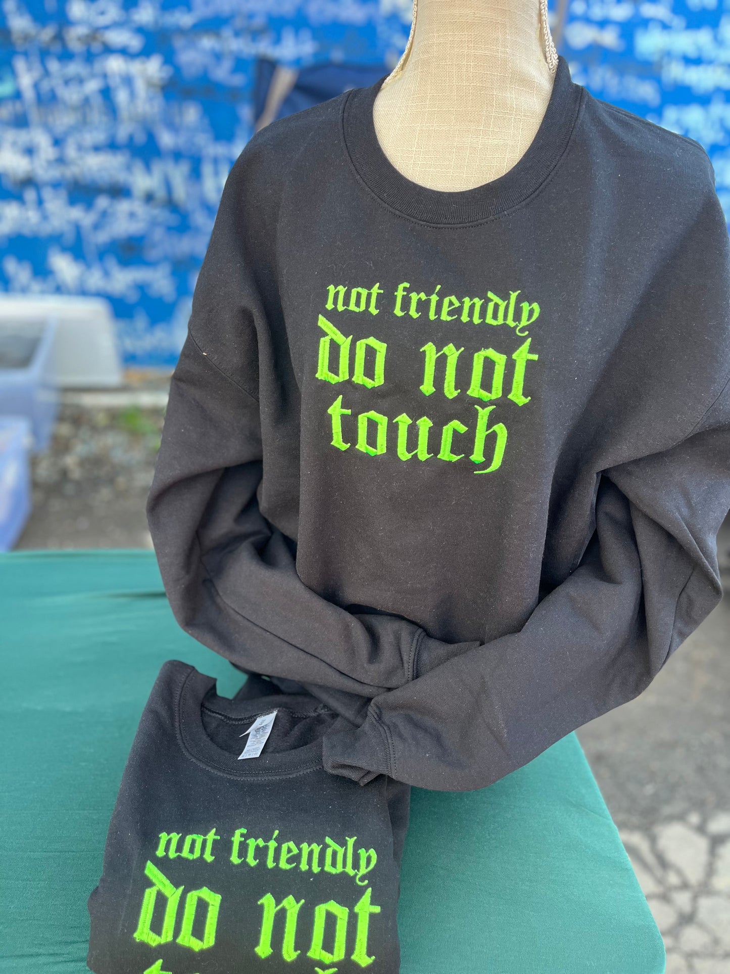 Not Friendly Gildan Crewneck