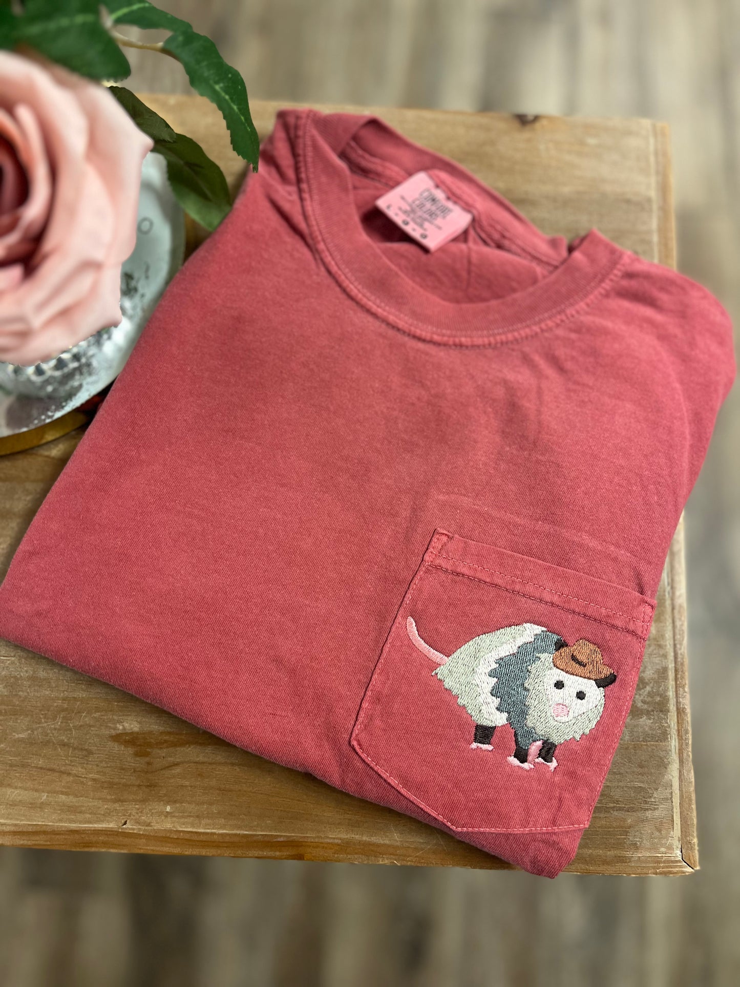 Cowboy Possum Pocket Tee