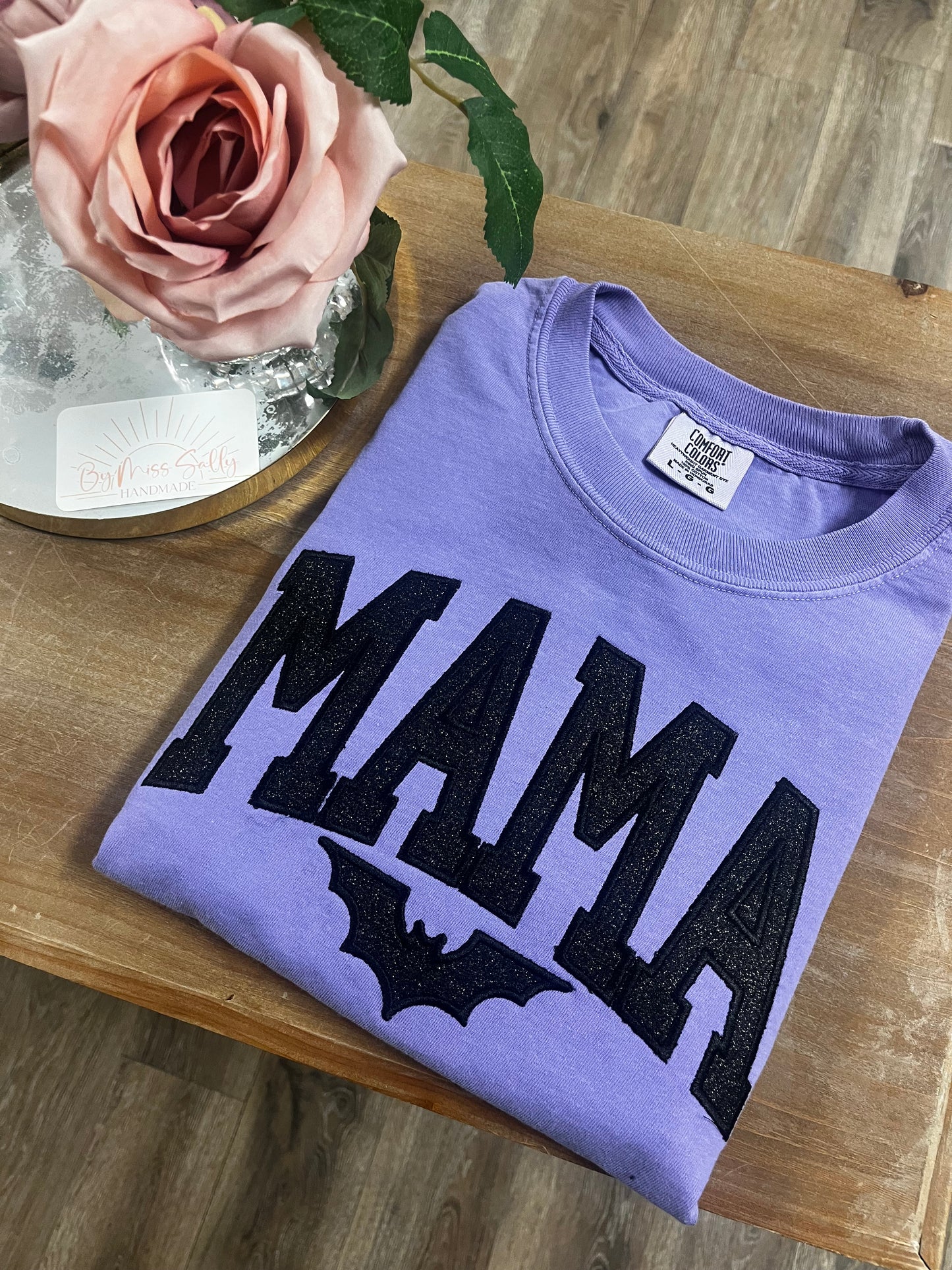 Glitter Spooky Mama Comfort Colors Tshirt