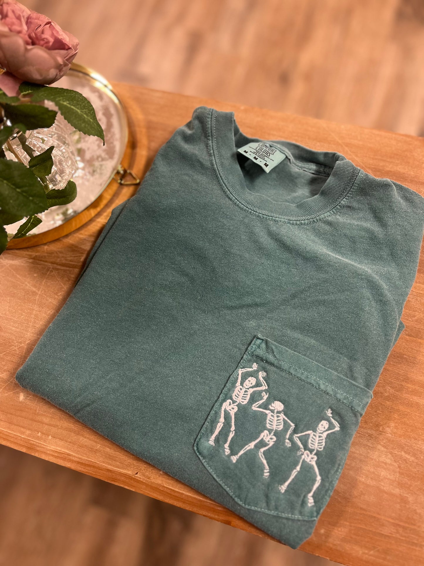 Dancing Skeletons Pocket Tshirt