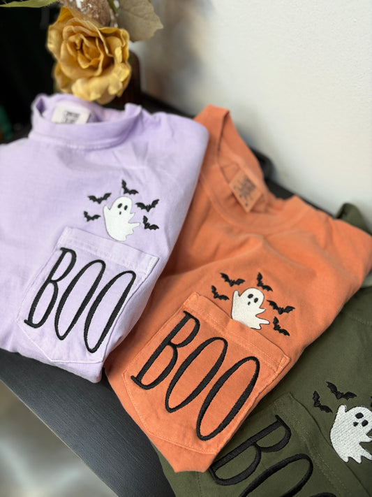 Boo Ghost Pocket Tshirt