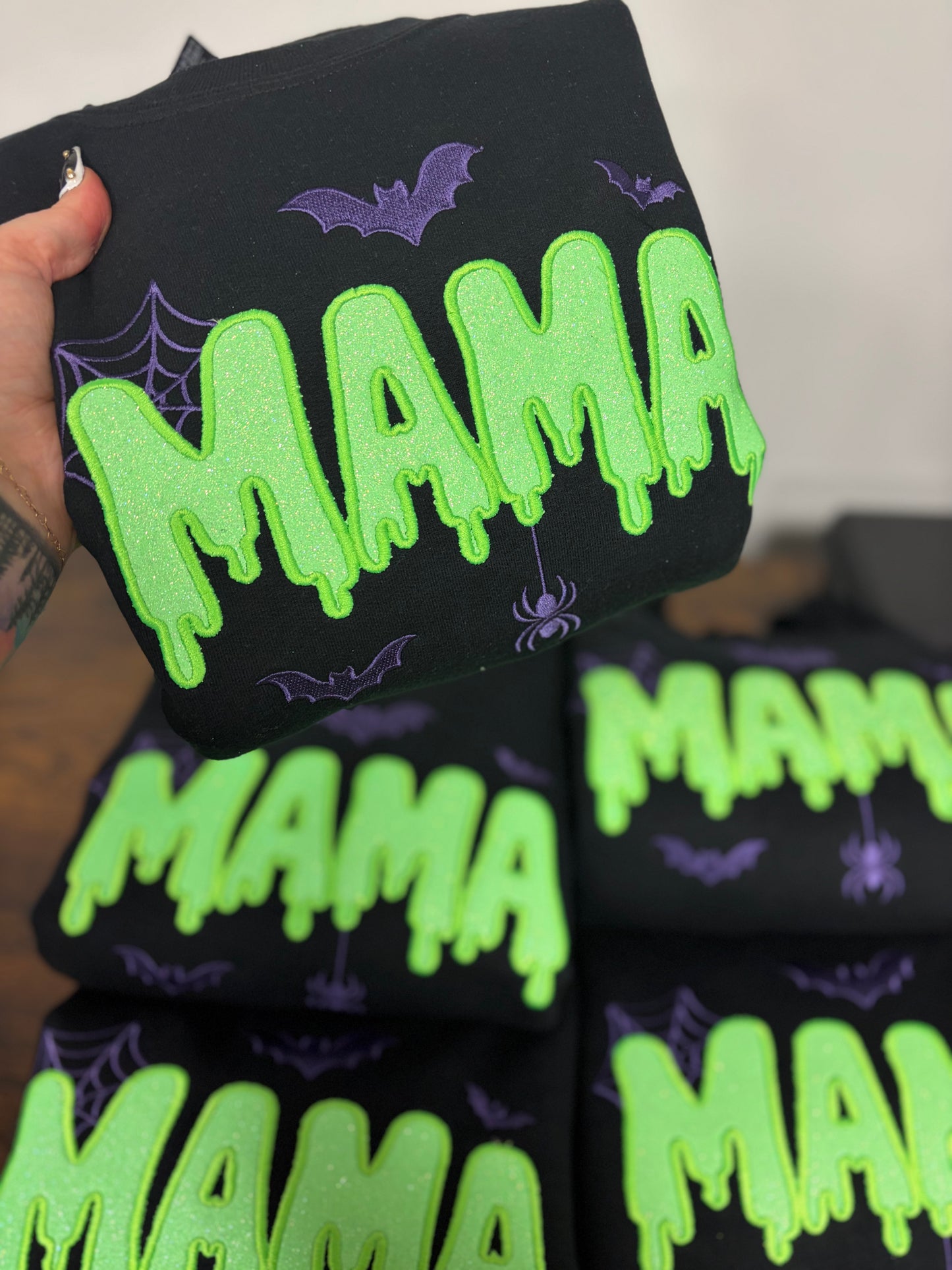 Glitter Spooky Mama Crewneck
