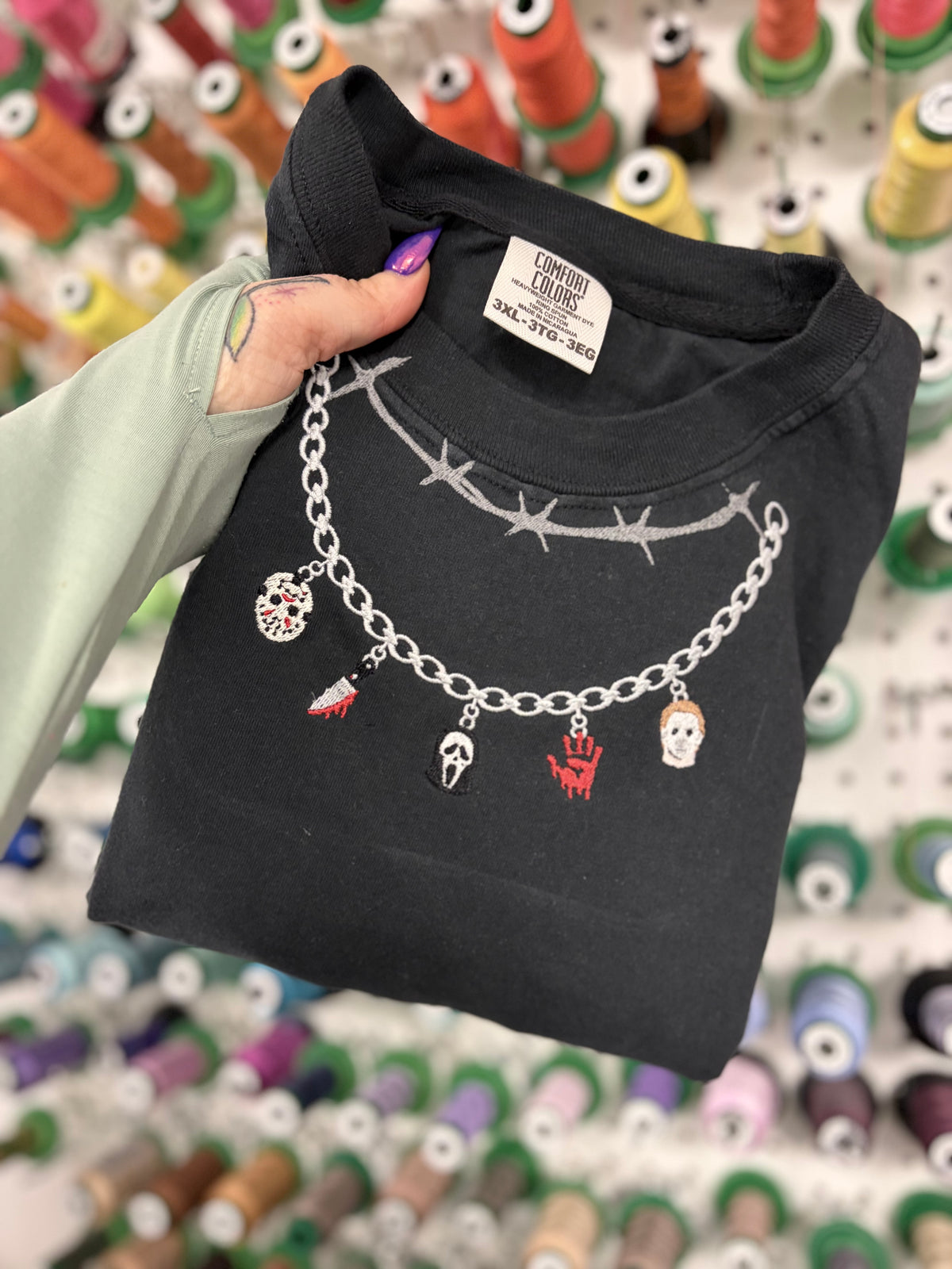 Horror Charm Necklace Tshirt