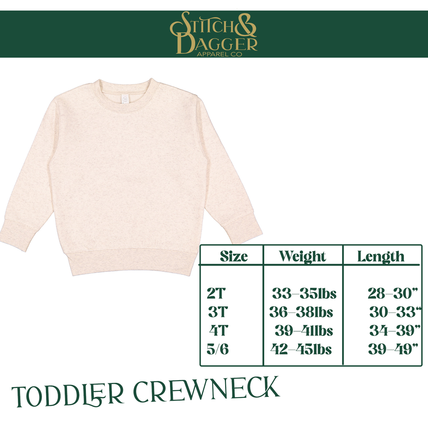 Custom Name Toddler Crewneck Sweatshirt