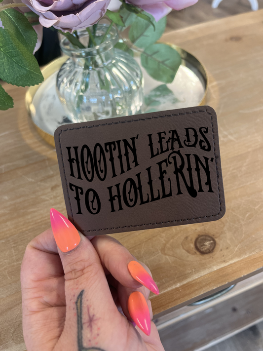 Hootin and Hollerin Hat Patch