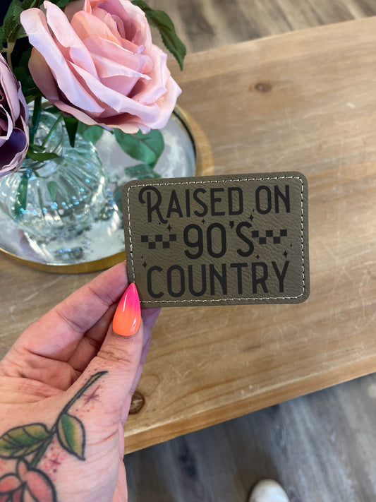 Raised On Country Hat Patch