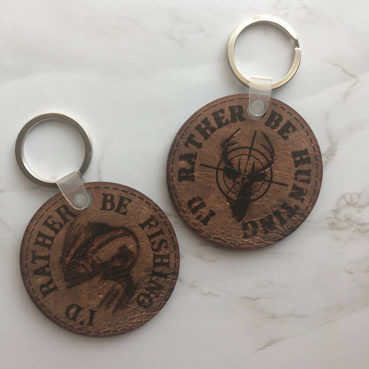 I'd Rather Be Fishing Keychain