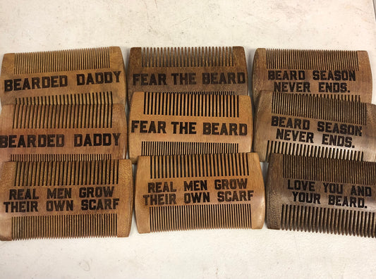 Engraved Beard Comb